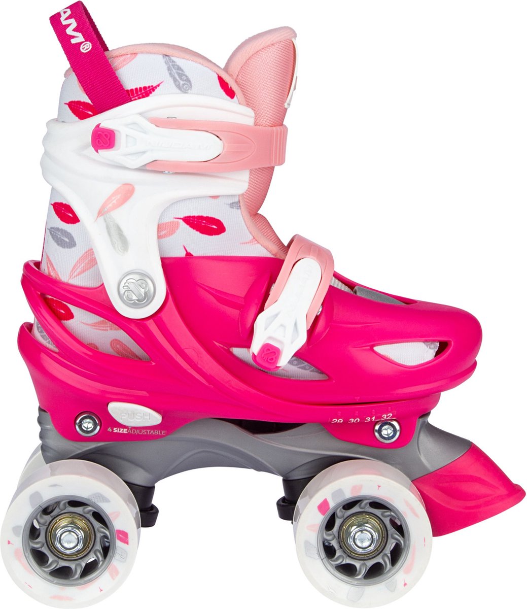 Roze rolschaatsen meisje 8 jaar